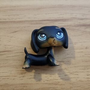 LPS Black and Brown Dachshund Figure